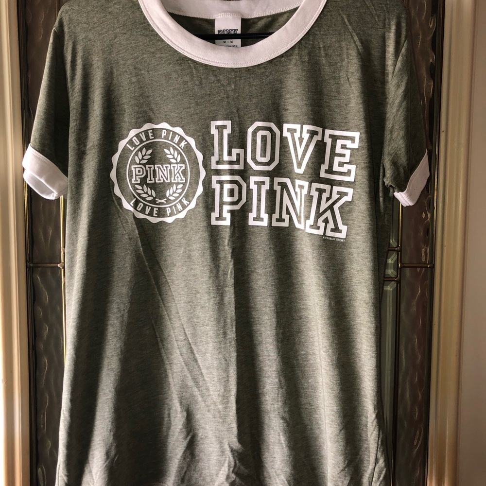 NWOT olive green size medium PINK shirt